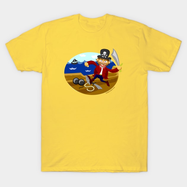 Pirate Arr T-Shirt by dinoneill